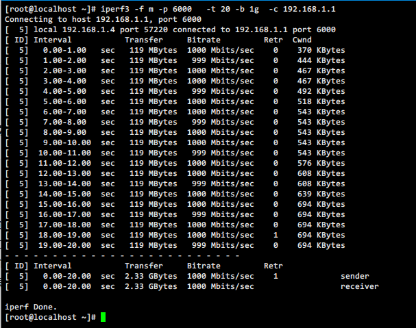 iperf3服务器测速