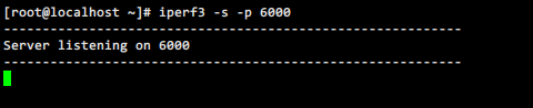 iperf3监听6000端口